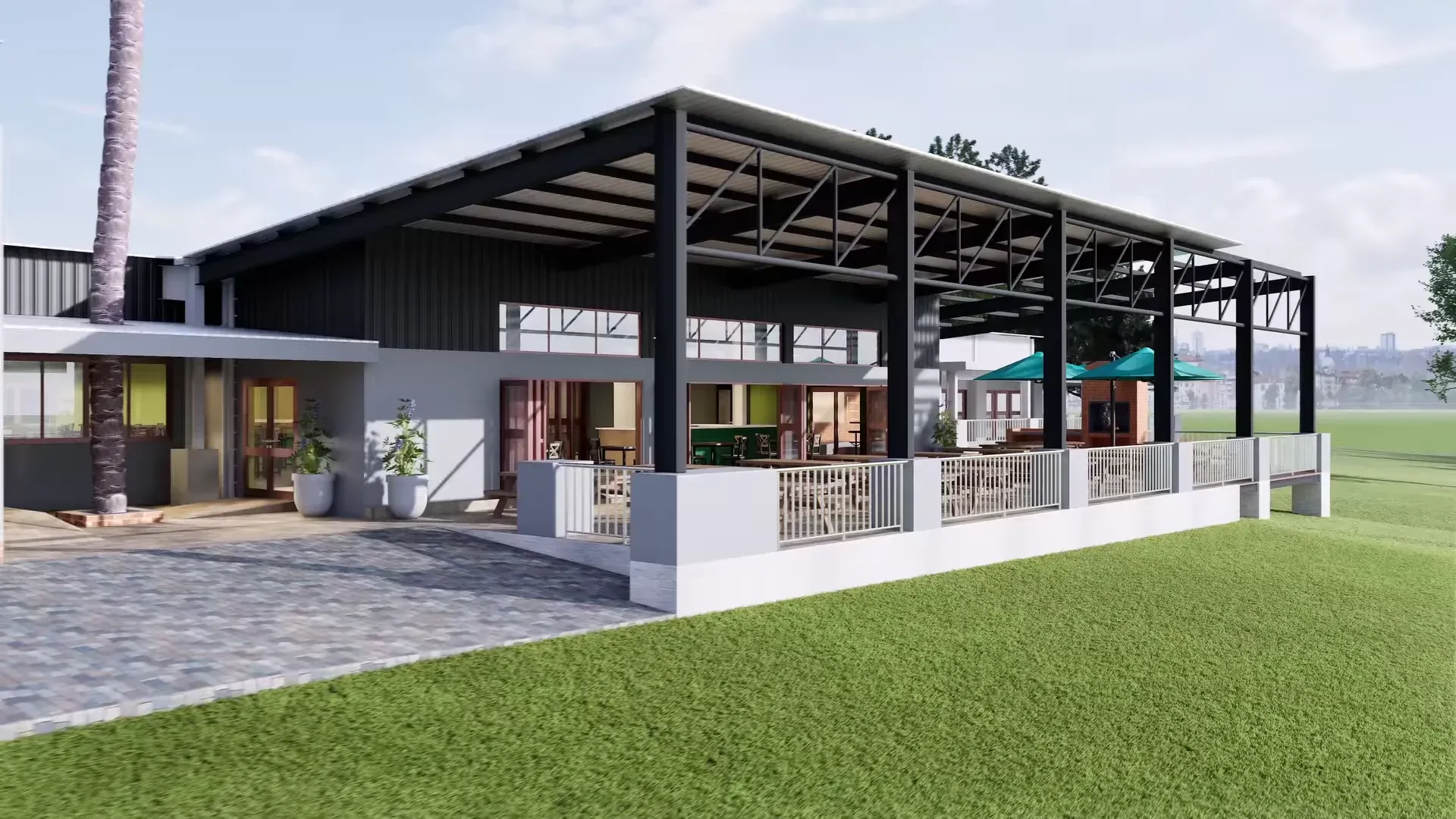 Middelburg Country Club architectural visualisation by AxW, opening frame of the supplied walkthrough
